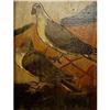Image 1 : 19th Century primitive oil painting Bird folk #858085