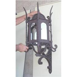 PAIR of Large Iron Lantern  for outdoor use #858141