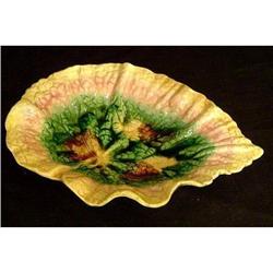 Antique American Etruscan Begonia Leaf Dish #858143