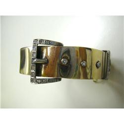 ESTATE BELT SHAPE BANGLE WITH DIAMONDS #864000