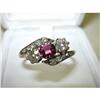 Image 1 : LOVELY ANTIQUE RING W/DIAMONDS & TOURMALINE #864003