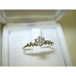  DELICATE ANTIQUE ENGAGEMENT DIAMOND RING  #864004