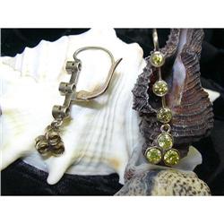 PAIR OF VICTORIAN EARRINGS WITH YELLOW DIA. #864006