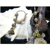 Image 1 : PAIR OF VICTORIAN EARRINGS WITH YELLOW DIA. #864006