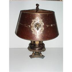 Antique Bronze Arts & Craft Mica Shade Lamp RAM #864020