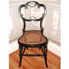 Image 1 :  Paper Mache Chair Black Lacquered 19th Century #864025