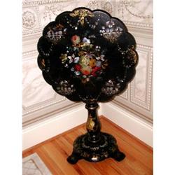 Paper Mache Table Napoleon III 19th Century #864026