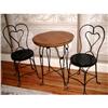 Image 1 : Signed Ice Cream Table Set Maple Wrought Iron #864031