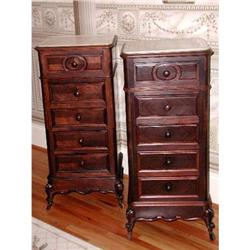 French  Nightstands Sidetables Signed #864041