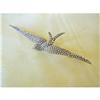 Image 1 : ANTIQUE NATURAL PEARL & 14K"Soaring Bird"PIN #864115