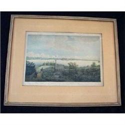 Art View of Old Detroit, 1800s Huron Church  #864177