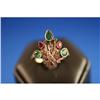 Image 1 : Art Deco Diamond, Ruby and Emerald Ring #864250