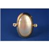Image 1 : HUGE 14K  Mabe Pearl and Diamond Estate RIng #864305