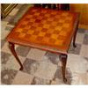 Image 1 : Mahogany Chess Checkers Game Table Cabriole Leg #864414