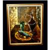 Image 1 : mann. Buffet fish wine table Oil Painting Still #864438