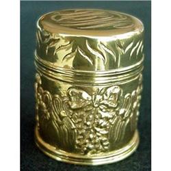 STERLING SILVER GILT TIFFANY BOX SNUFF / PILL #864512