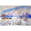 "Russian winter" in impressionism style. #869858
