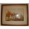 Image 1 : 1863 FOLK ART PAINTING  OF AUSTRIAN SCHOOLHOUSE #869918