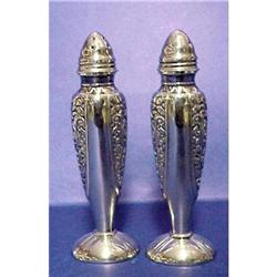 Elegant  Silver Salt & Pepper Shakers #882543