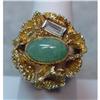 Image 1 : Exquisite Custom Designed Jade & Diamond Ring #882960