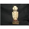Image 1 : Lamp of   gorgeous Carved Soapstone #889103