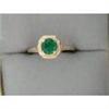 Image 1 : Antique 14k Filigree Ring  EMERALD .40 CTS!   #889106