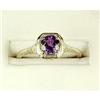 Image 1 : Antique WhiteGold AMETHYST  Ring Filigree #889117