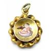 Image 1 : 14Kt  Gold Enameled Cupid Locket #889422