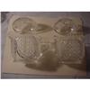Image 1 : Glass, leaded cream and sugar bowl w/lids #898116