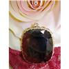 Image 1 : GOLD PENDANT WITH  A CUSHION CUT TOPAZ #898123