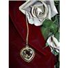 Image 1 : SMOKED TOPAZ HEART SHAPE PENDANT ON GOLD CHAIN #898127