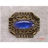 Image 1 : Art Deco Blue Faceted Sash Pin Brooch #898665