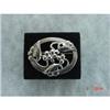 Art Deco CORO Sterling Brooch Georg Jensen Look #899032