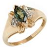 Image 1 : Green Sapphire and Diamond Ring #899700