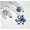 Image 1 : Fabulous Retro Rhinestone Brooch & Earrings Set #899762