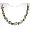 Image 1 :  CORO Gorgeous Emerald Rhinestone Necklace #899774