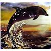 Image 1 : WOW Sunset DOLPHIN  Inside Painted Snuff Bottle #899927