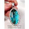 Sparkling Sea of Blue Amber Sterling Silver #899948