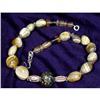 CUSTOM Lampwork Banded Agate Sterling Choker #899956
