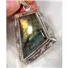 Image 1 : Superb~Natural Labradorite Silver Pendant  #900018