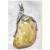 Image 1 : SO Fine Butter Baltic amber Silver pendant  #900020