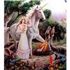 Image 1 : A WOW~Fantasy Unicorn Painted SNUFF Bottle #900043
