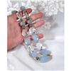 Chalcedony Necklace~Silver~ Crystal~190g #900169