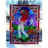Image 1 :  Stained Glass Painting Magnificent GOLFER #900185