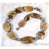 Huge Picture Agate Sterling Silver Necklace~118 #900283