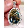 Most Adorable Blue Amber Sterling Silver #900291
