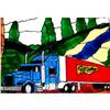 Image 1 :  BIG Rig 18 Wheeler Painting FREE SHIPPING #900332