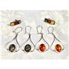Image 1 : THREE pairs of Remarkable Amber Earrings #900343
