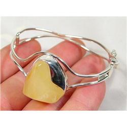 Butter Baltic Amber Sterling Bracelet #900381