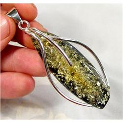 Long Elegant Sterling Silver Baltic Amber #900395